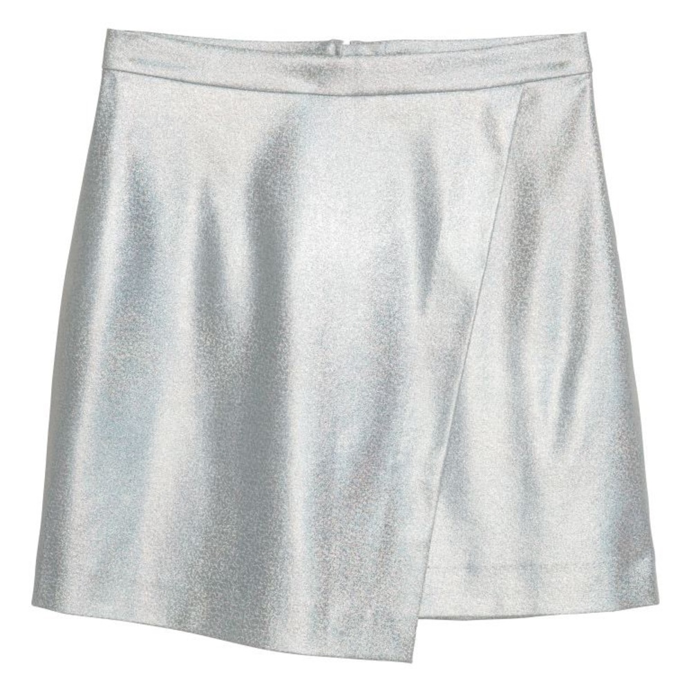 Silver Mini Skirt